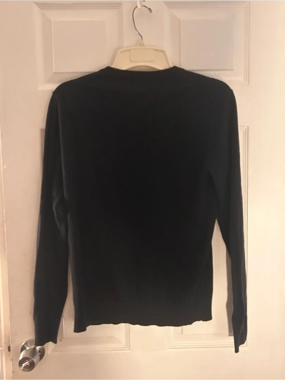 Men’s Black V-Neck Sweater | Small